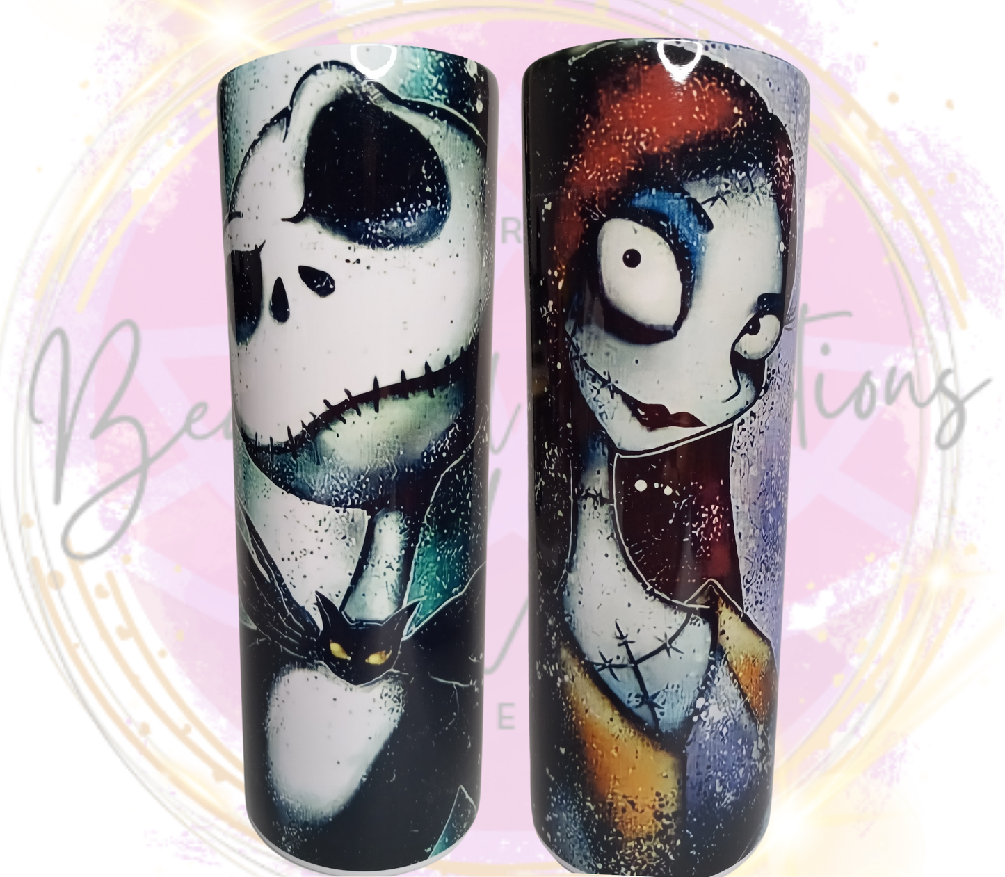 J/S split picture _NBC 20oz Stainless Steel Tumbler