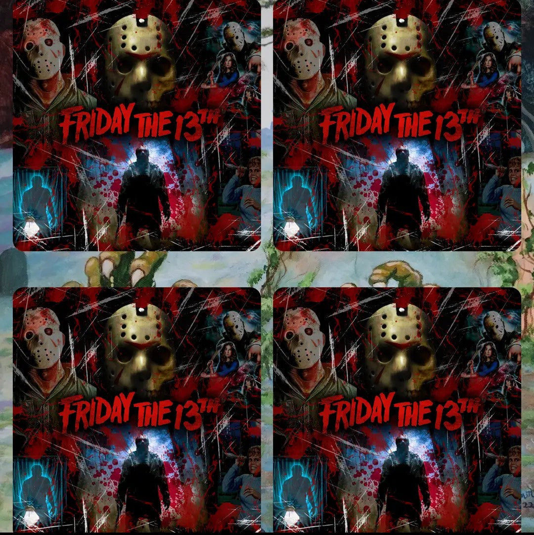 Friday the 13th set of 4 Coasters