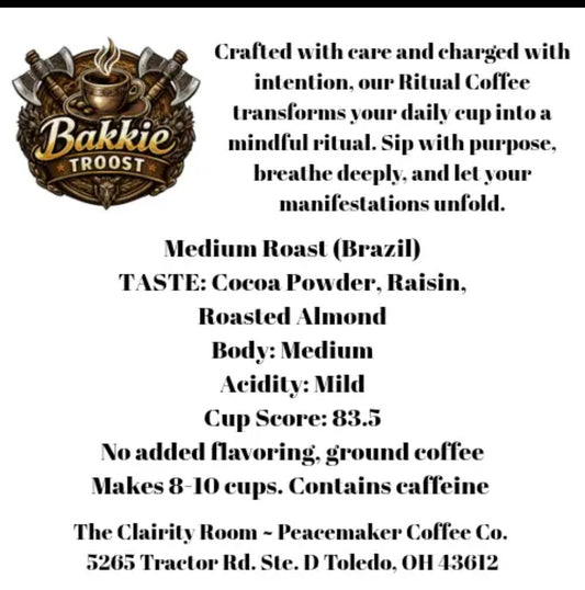BLACK CAT 2.5oz ritual ground coffee magick magic