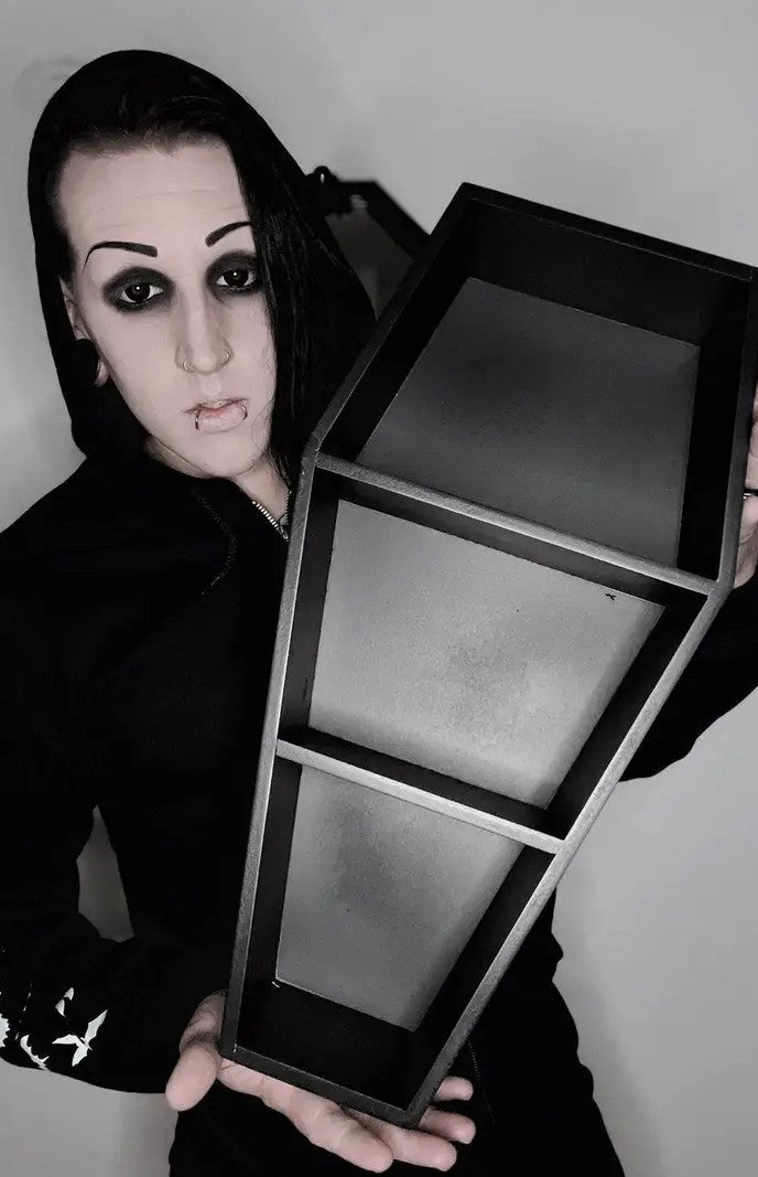 Deluxe Goth Coffin Shelf 20"