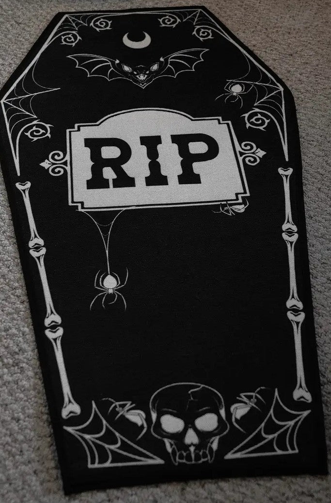 RIP Coffin Rug
