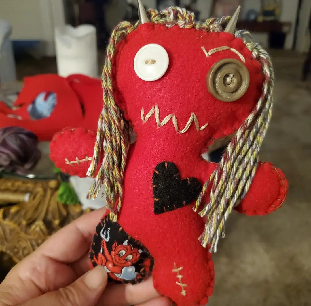 Handmade Magick Demon Devil Girl Voodoo Doll
