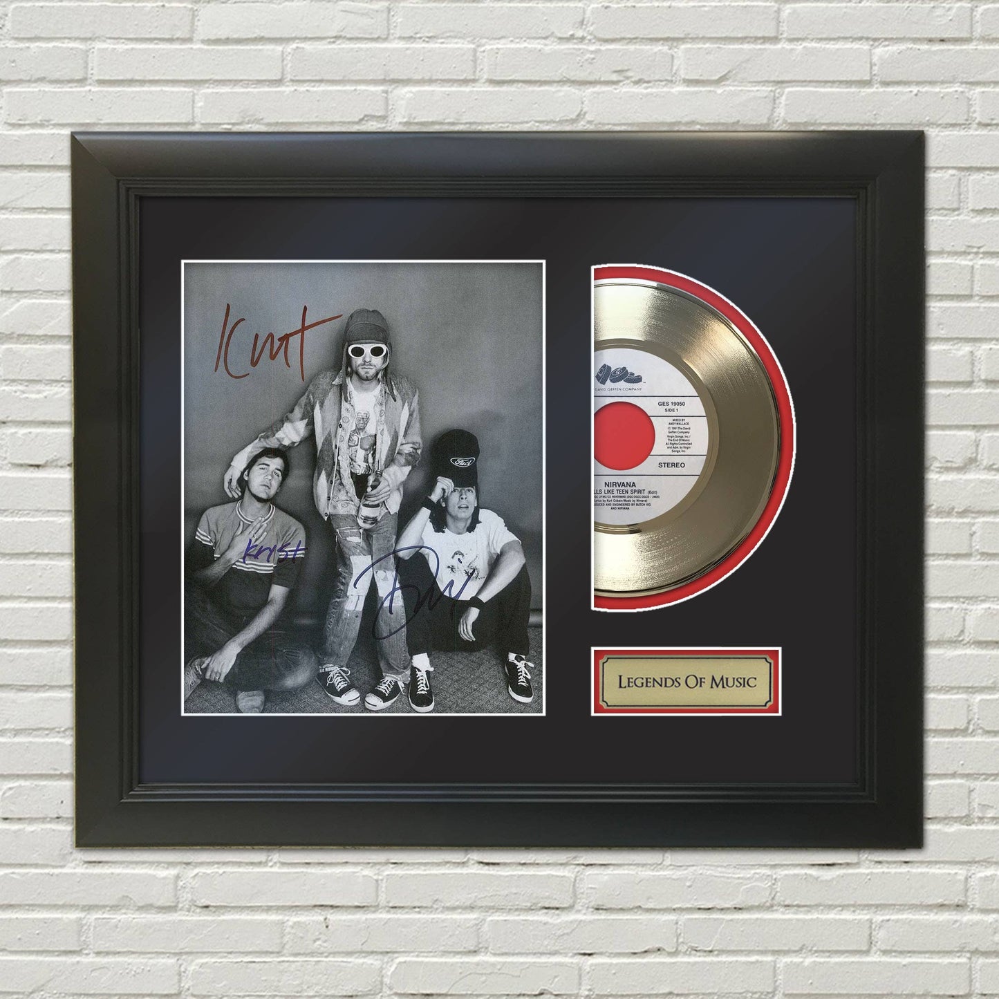 Smells Like Teen Spirit Legends of Music Gold Display