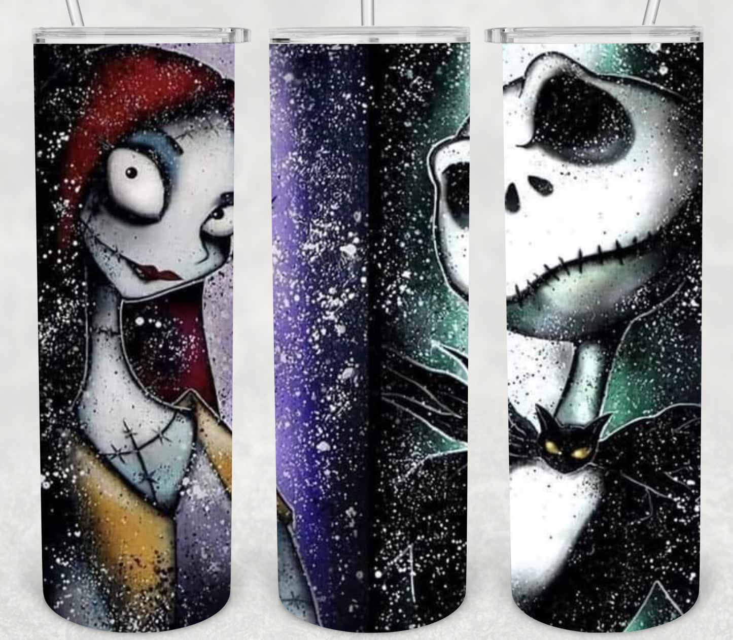J/S split picture _NBC 20oz Stainless Steel Tumbler