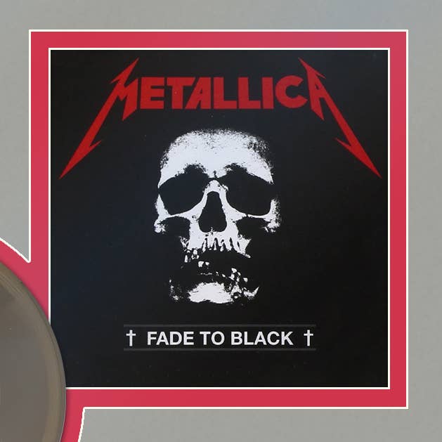 Metallica Fade To Black Framed Gold 45 Display