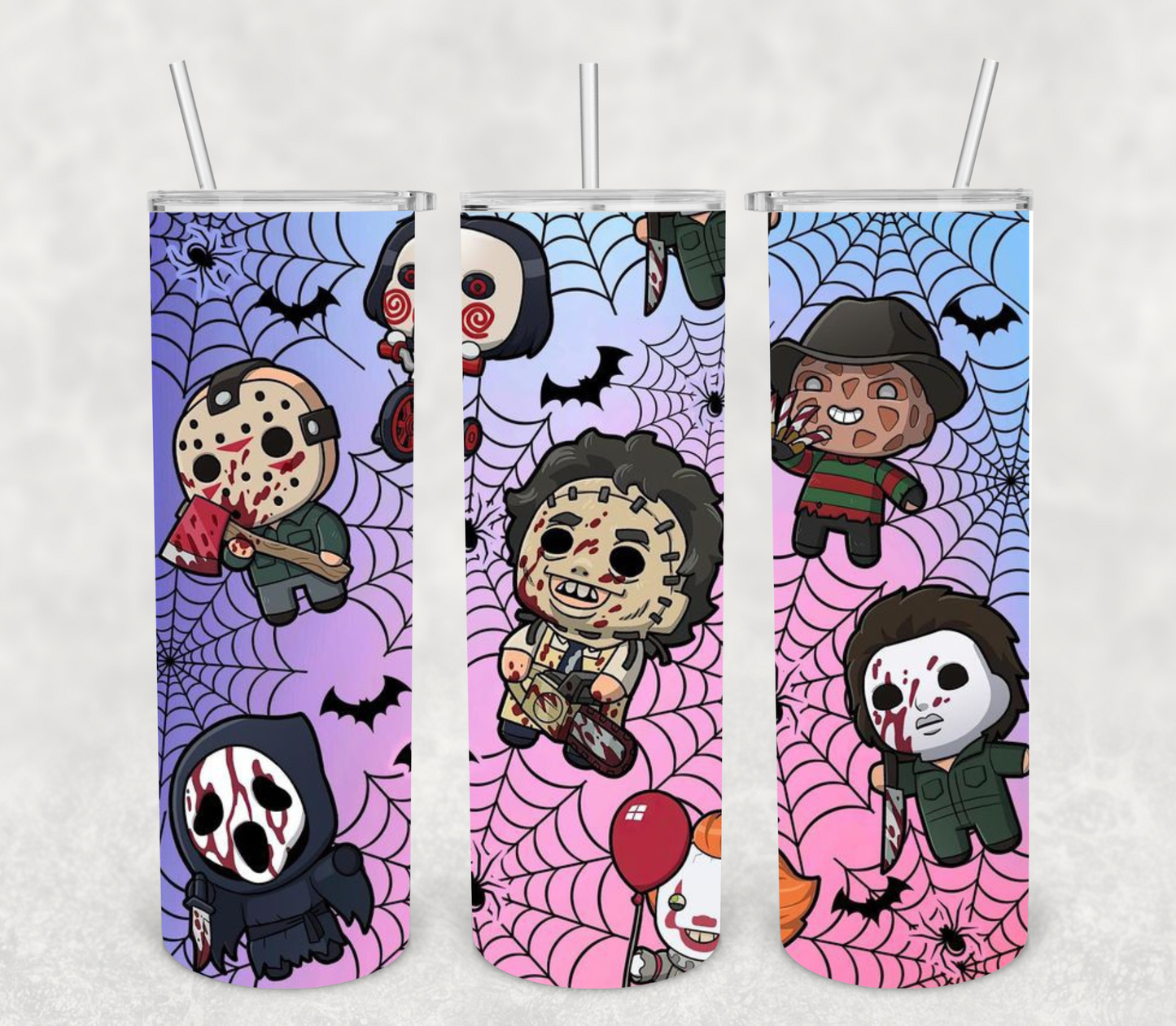 Baby Horror Guys Tumbler: 20oz Stainless steel
