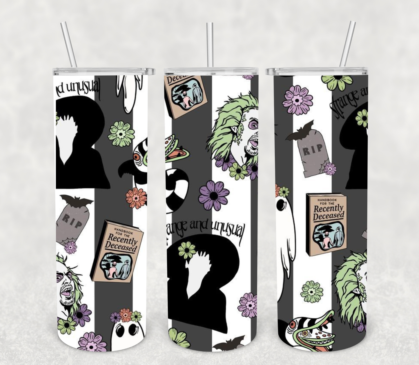 Retro_Beetlejuice Tumbler: 20oz Stainless steel