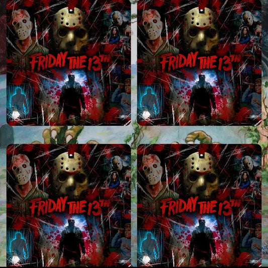 Friday the 13th set of 4 Coasters