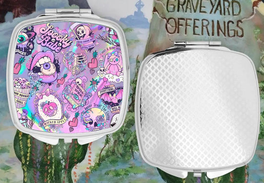 Spooky Babe Compact Mirror