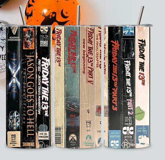 Friday the 13th VHS Tumbler