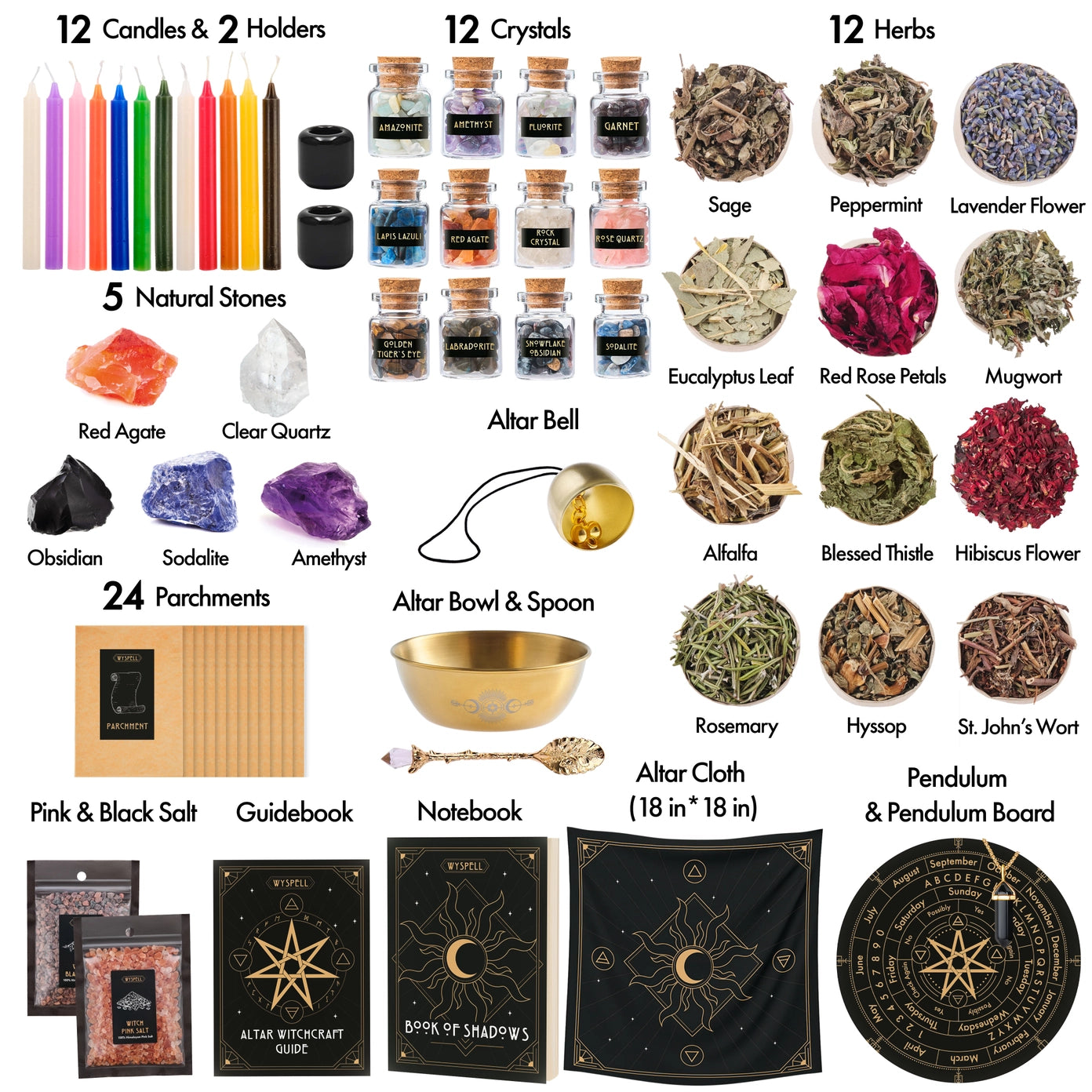 Witchcraft Alter Kit 77 PCS